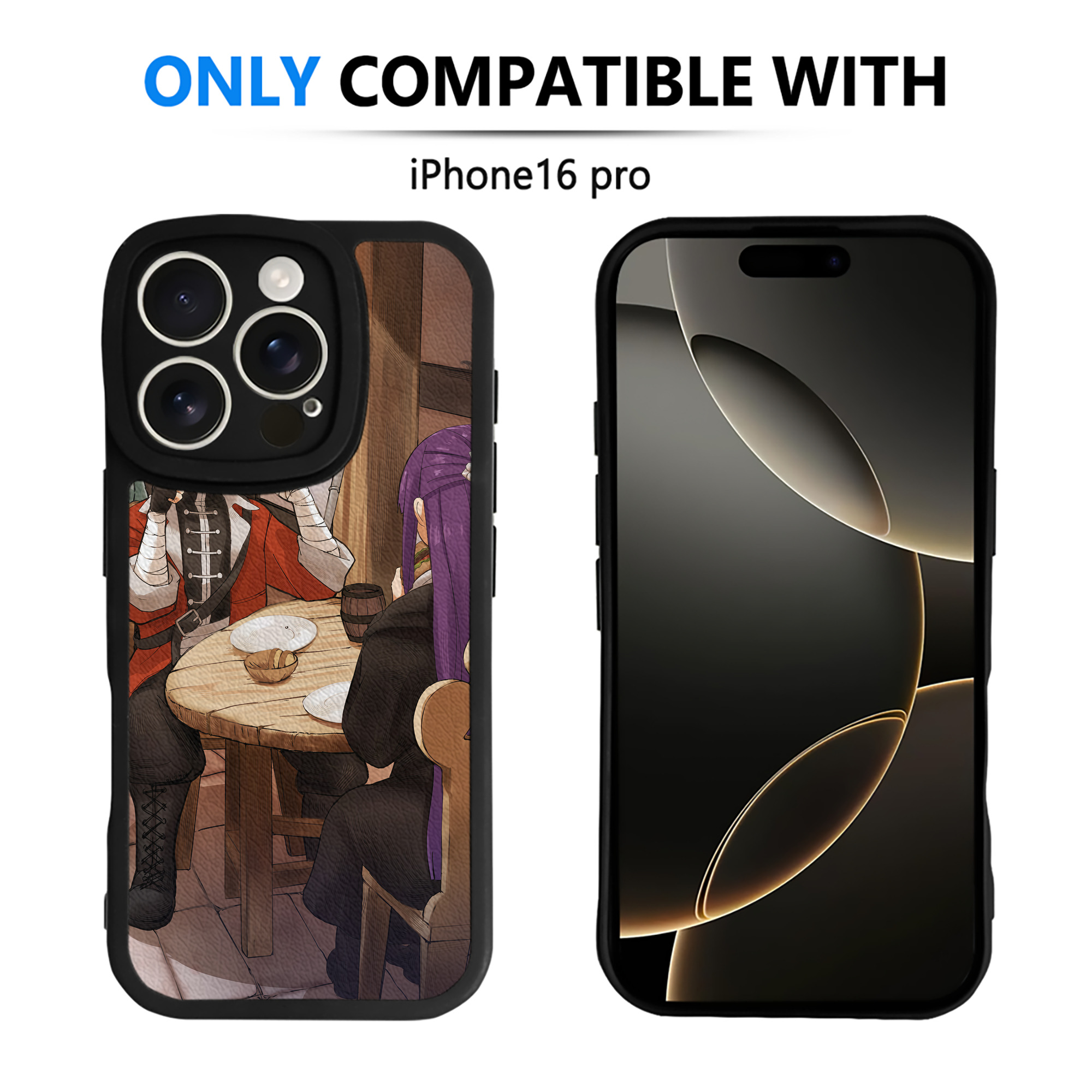 （画像用） 葬送のフリーレン Frieren 【iPhone 16シリーズ対応】シリコンスマホケース（レザー調） 材質：シリコン